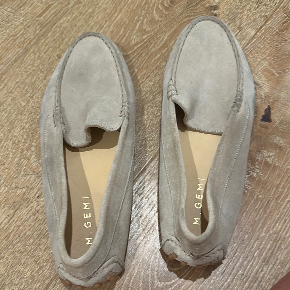 M. Gemi Women's Suede Loafers in Light Tan